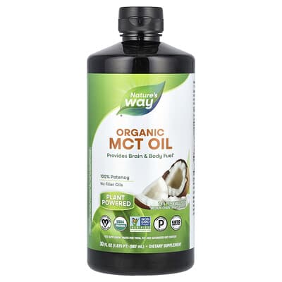 Органическое масло MCT Nature's Way Organic MCT Oil, 887 ml