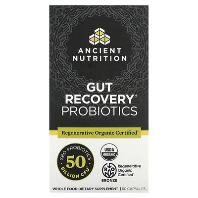 Gut Recovery пробиотики, 60 капсул