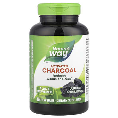 Activated Charcoal, 360 Capsules (280 mg per Capsule)