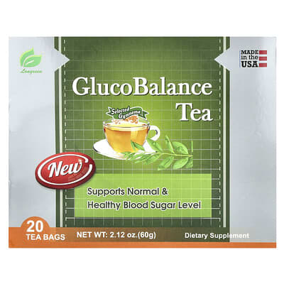 GlucoBalance Tea, 20 Tea Bags, 2.12 oz (60 g)