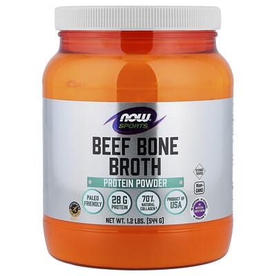 Sports, Beef Bone Broth Protein Powder, 1.2 lbs (544 g)