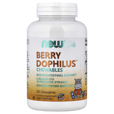 Kids, Berry Dophilus™ Chewables, 120 Chewables