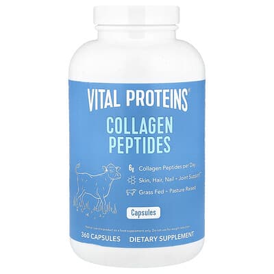 Collagen Peptides, 360 Capsules (550 mg per Capsule)