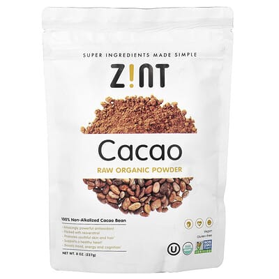 Raw Organic Powder, Cacao, 8 oz (227 g)