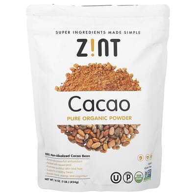 Pure Organic  Powder, Cacao, 16 oz (454 g)