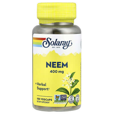 Neem, 400 mg, 100 вегетарианских капсул