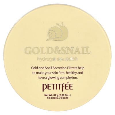 Gold & Snail Hydrogel Eye Patch, 60 Patches