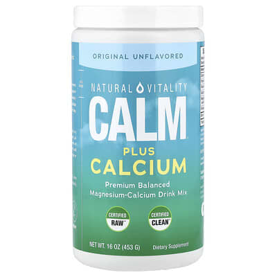 MaxCalm®, Plus Calcium Premium Balanced Drink Mix, Unflavored, 16 oz (453 g)