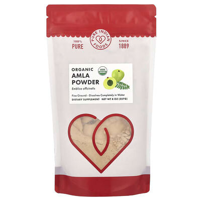 Organic Amla Powder, 8 oz (227 g)