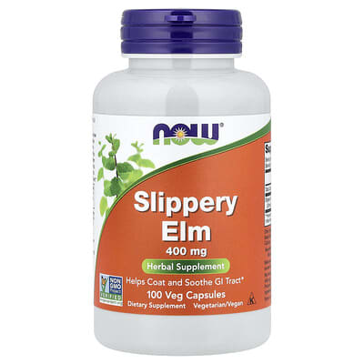 Slippery Elm, 400 mg, 100 вегетарианских капсул
