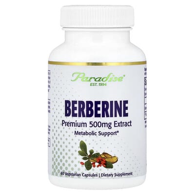 Берберин, 500 mg, 60 вегетарианских капсул