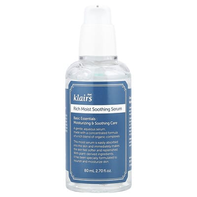 Rich Moist Soothing Serum, Unscented, 2.7 fl oz (80 ml)