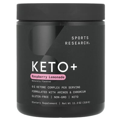 Добавка Sports Research Keto+ Raspberry Lemonade