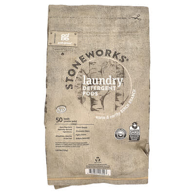 Stoneworks®, Laundry Detergent Pods, Birch Branch, 50 Loads, 1.65 lbs (750 g)
