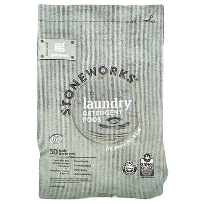 Stoneworks®, капсулы для стирки, без отдушки, Rain, 50 стирок, 1.65 lbs (750 g)