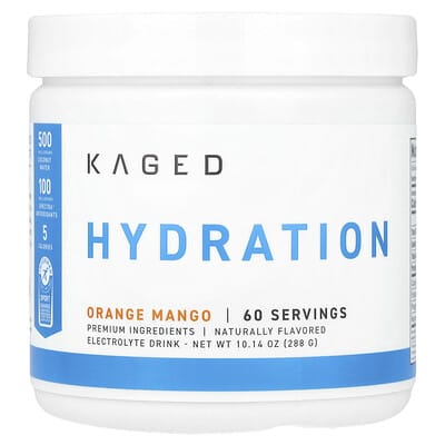 Напиток Kaged Hydration, Orange Mango, 10.14 oz (288 g)