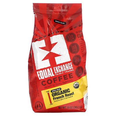 Органический кофе в зернах, French Roast, 10 oz (283.5 g)