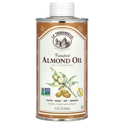 Масло жареного миндаля, 16.9 fl oz (500 ml)