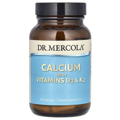 Calcium with Vitamins D3 & K2, 90 Capsules