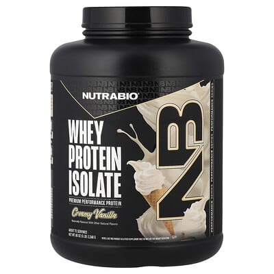 Whey Protein Isolate, Creamy Vanilla, 5 lb (2,268 g)