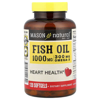 Fish Oil, 1,000 mg, 120 Softgels
