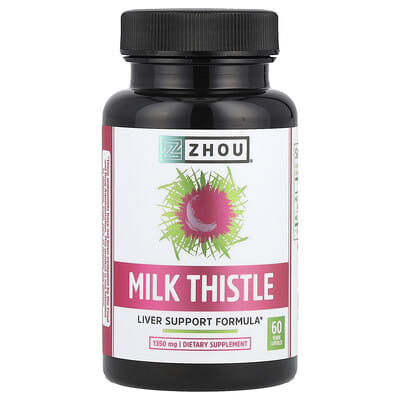 Milk Thistle, 60 растительных капсул (450 мг на капсулу)