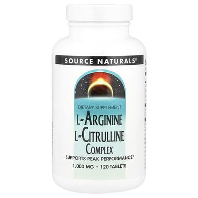 L-Arginine L-Citrulline Complex, 120 Tablets