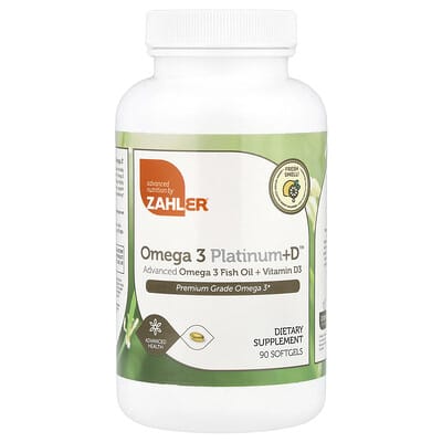 Omega 3 Platinum+D™, Advanced Omega 3 Fish Oil + Vitamin D3, 90 Softgels