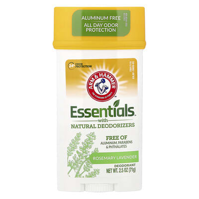 Essentials™ с натуральными дезодорантами, дезодорант, розмарин и лаванда, 2.5 oz (71 g)