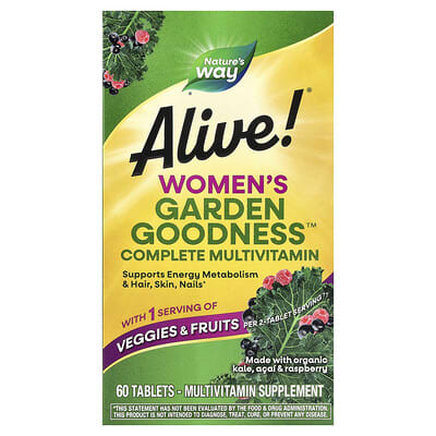 Alive!® Women's Garden Goodness™ Complete Multivitamin, 60 Tablets