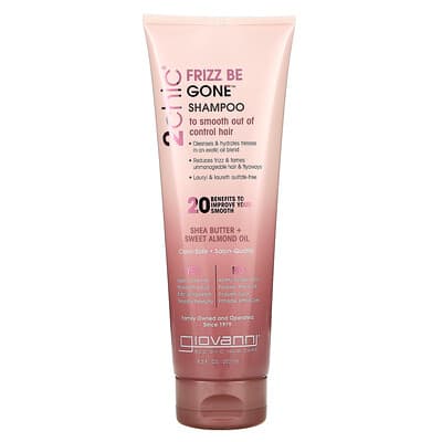 2chic, Frizz Be Gone Shampoo, Shea Butter + Sweet Almond Oil, 8.5 fl oz (250 ml)