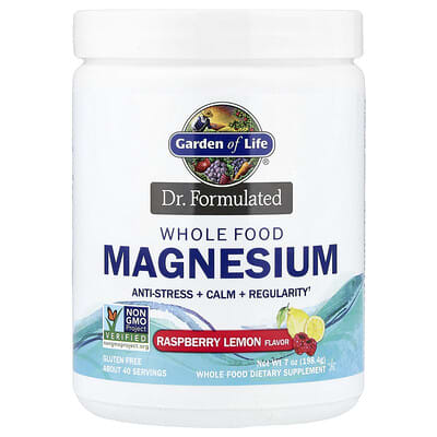 Dr. Formulated, Whole Food Magnesium, Raspberry Lemon, 7 oz (198.4 g)