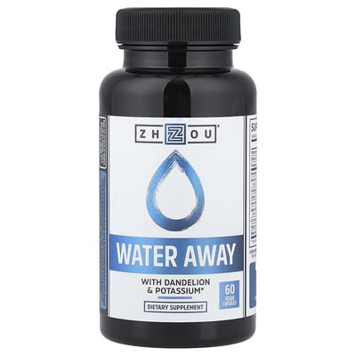 Water Away with Dandelion & Potassium, 60 Veggie Capsules