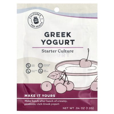 Greek Yogurt, Starter Culture , 2 Packets, .04 oz (1.2 g)