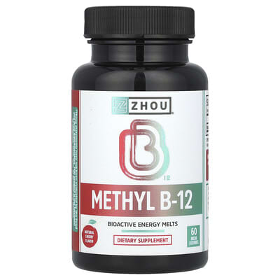 Methyl B-12, Natural Cherry, 5,000 mcg, 60 Micro Lozenges