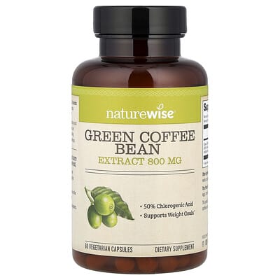 Green Coffee Bean Extract , 800 mg, 60 Vegetarian Capsules
