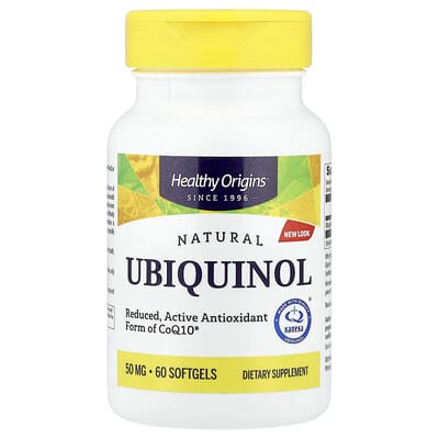 Natural Ubiquinol, 50 mg, 60 Softgels
