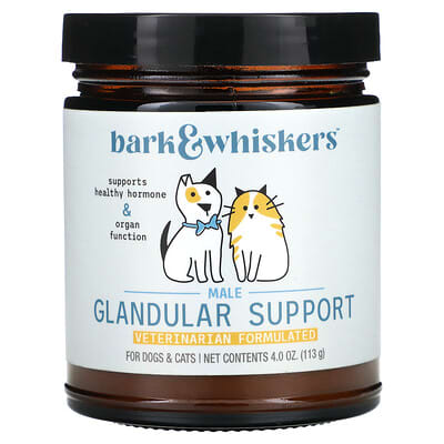 Bark & Whiskers™, Male Glandular Support, For Dogs & Cats, 4 oz (113 g)