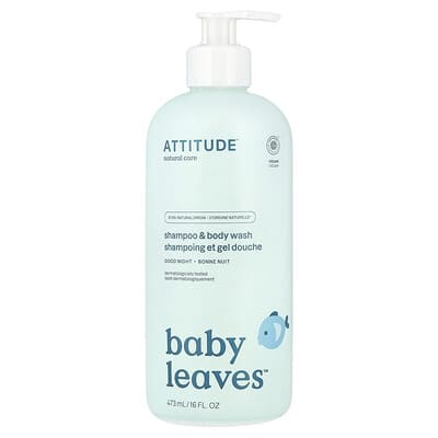 Baby Leaves™, Shampoo & Body Wash, Good Night, 16 fl oz (473 ml)