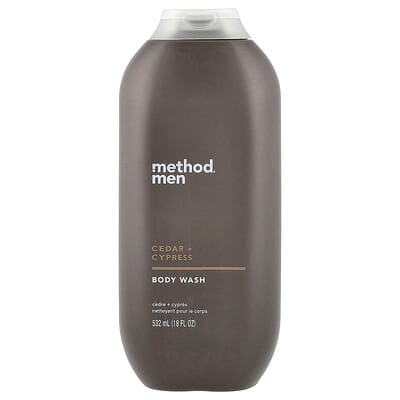 Method гель для душа Мужской, кедр + кипарис, 18 fl oz