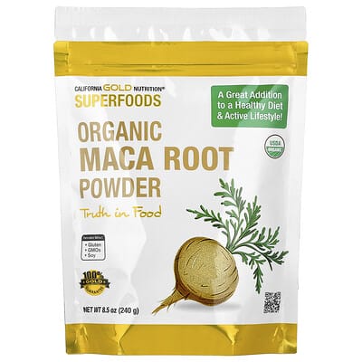 Superfoods, Certified Organic Peruvian Maca Root Powder, 8.5 oz (240 g)