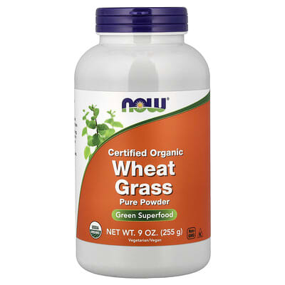 Certified Organic Wheat Grass, Pure Powder, 9 oz (255 g)