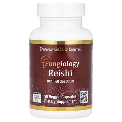 Reishi (Ganoderma lucidum), Full Spectrum, Certified Organic, 90 Veggie Capsules (600 mg Per Veggie Capsule)