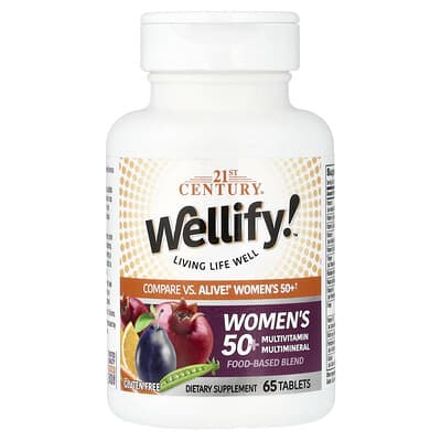 Wellify!™, Women's 50+ Multivitamin Multimineral, 65 Tablets