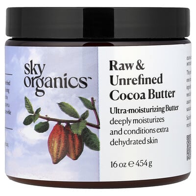 Raw & Unrefined Cocoa Butter, 16 oz (454 g)