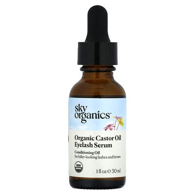 Organic Castor Oil Eyelash Serum, 1 fl oz (30 ml)