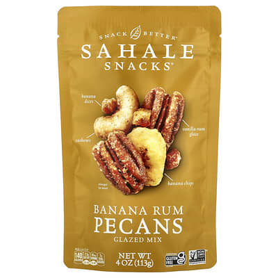 Glazed Mix, Banana Rum Pecans, 4 oz (113 g)