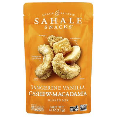 Glazed Mix, Tangerine Vanilla Cashew-Macadamia, 4 oz (113 g)