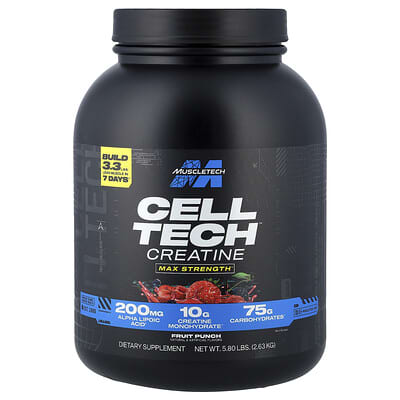 Cell-Tech™ креатин, фруктовый пунш, 5.8 lbs (2.63 kg)