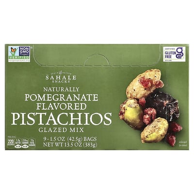 Glazed Mix, Pomegranate Pistachios, 9 Packs, 1.5 oz (42.5 g) Each